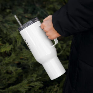 John J Byrne Travel mug with a handle