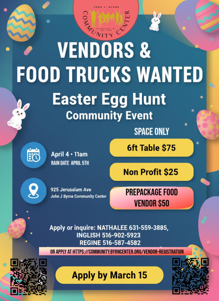 Vendors and Food Trucks Wanted Flyer