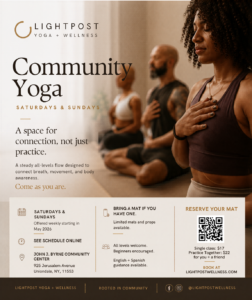 JJBCC Community Yoga Flyer 2026